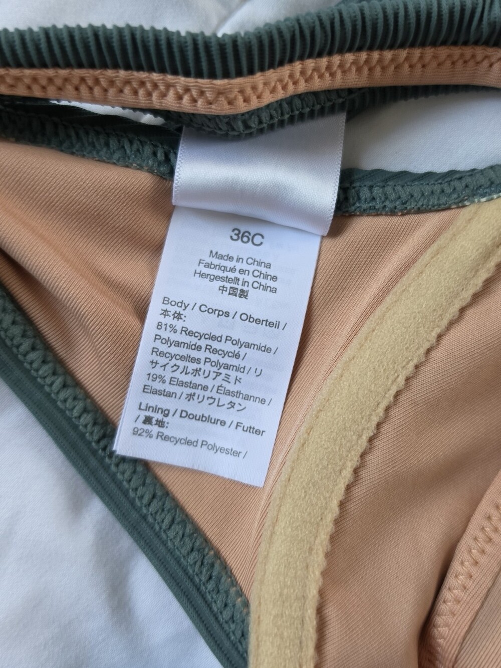 NWOT J. Crew Teal Ribbed Underwire Bikini Set with Crossover Waistband - Picture 3 of 6